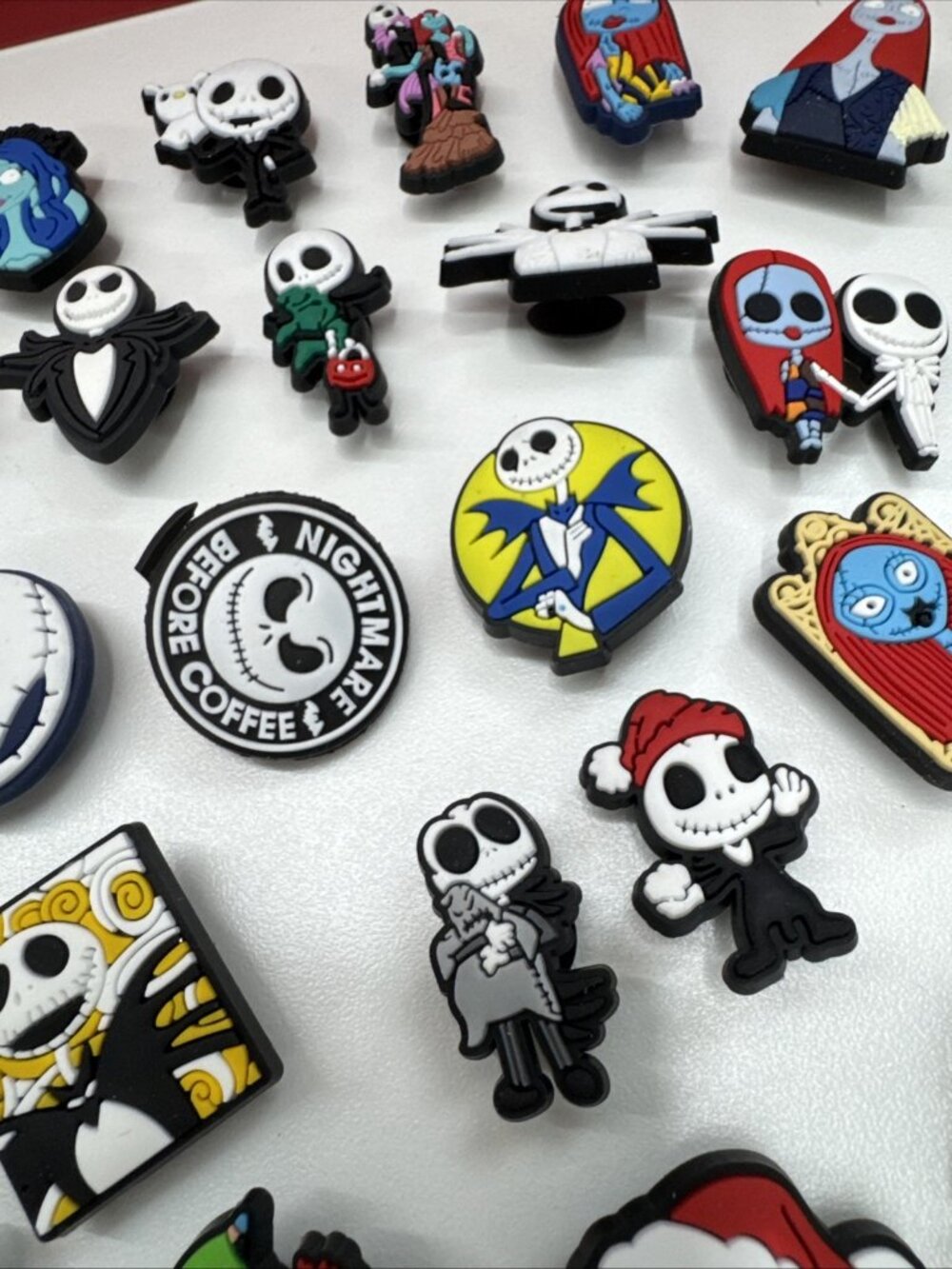 38pcs Halloween Horror Shoe Charms Skull Horror Shoe Charms Pins Sally - Picture 6 of 13